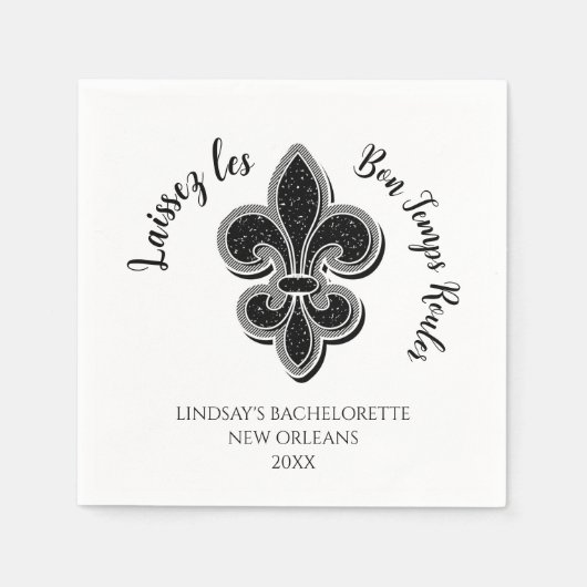 Mardi Gras Meisjesuitje Servet (Voorkant)