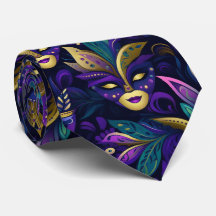 Mardi Gras met goudgele maskers