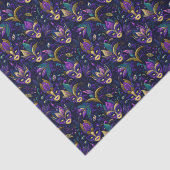 Mardi Gras met goudgele maskers Tissuepapier (Detail)