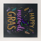 Mardi Gras met kat Legpuzzel (Horizontaal)