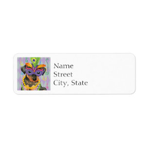 Mardi Gras Min Pin Etiket