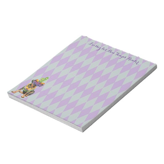 Mardi Gras Min Pin Notitieblok (Linkerzijde)