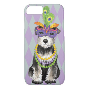 Mardi Gras Mini Schnauzer iPhone 8/7 Hoesje
