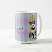 Mardi Gras Mini Schnauzer Koffiemok (Voorkant rechts)