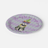 Mardi Gras Mini Schnauzer Papieren Bordje (Gekanteld)