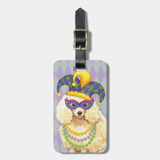 Mardi Gras Miniature Podle Bagagelabel (Voorkant verticaal)