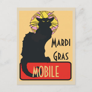 Mardi Gras, Mobiel, AL Briefkaart