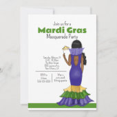 Mardi Gras Mode Illustratie - Feest Kaart (Voorkant)