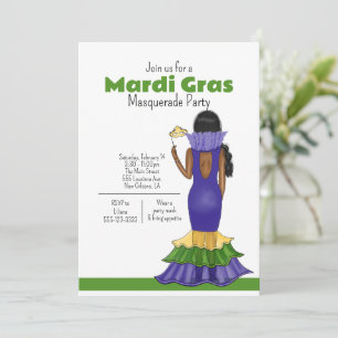 Mardi Gras Mode Illustratie - Feest Kaart
