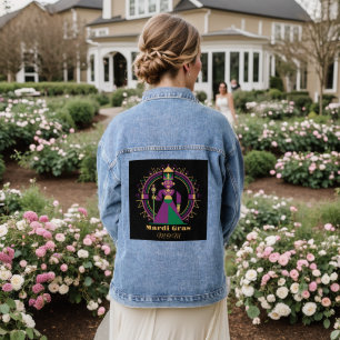 Mardi Gras Moeder 2026 Koningin Denim Jacket
