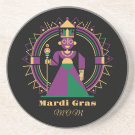 Mardi Gras Moeder 2026 Koningin Zandsteen Onderzetter