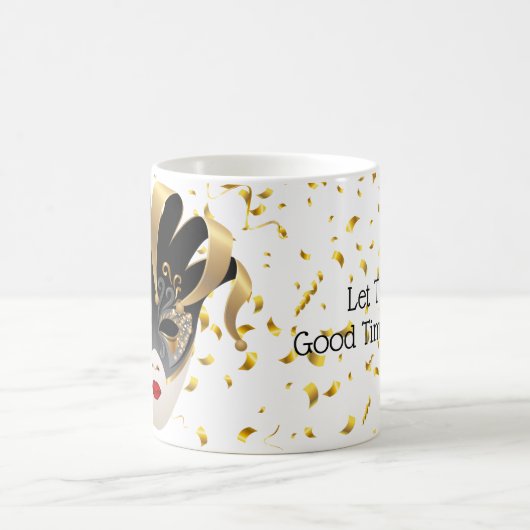 Mardi Gras Mok-Let the Good Times Roll Koffiemok (Center)