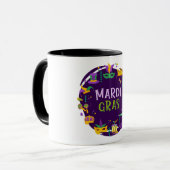 Mardi Gras Mok voor feestelijke feestdagen (Voorkant links)