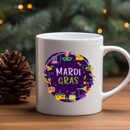 Mardi Gras Mok voor feestelijke feestdagen