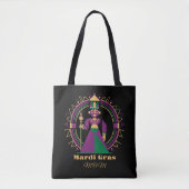 Mardi Gras Mom 2026 Queen Tote Bag (Voorkant)
