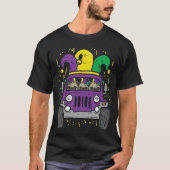 Mardi Gras Monster Truck Jester Pug Carnival Dog O T-shirt (Voorkant)