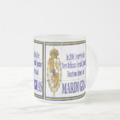 Mardi Gras Mural Matglas Koffiemok (Voorkant rechts)