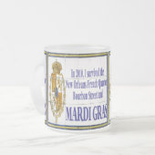 Mardi Gras Mural Matglas Koffiemok (Voorkant links)