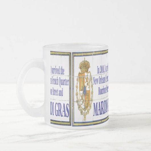 Mardi Gras Mural Matglas Koffiemok (Links)