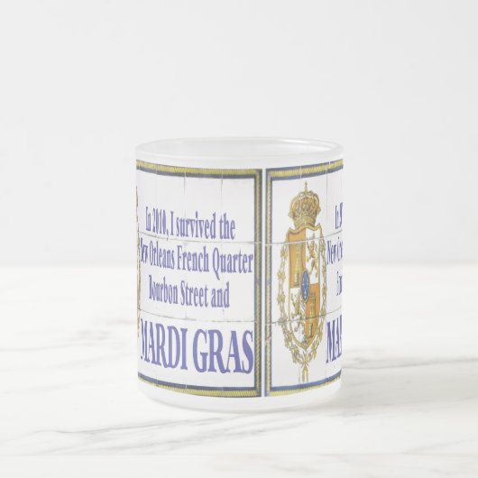 Mardi Gras Mural Matglas Koffiemok (Center)