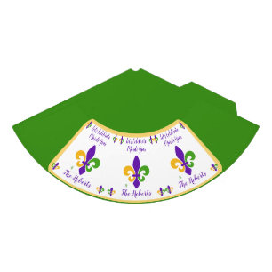 Mardi Gras NAAM Groen Goud Paars Fleur de Lis Feesthoedjes