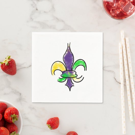 Mardi Gras Napkin Servet (Insitu)