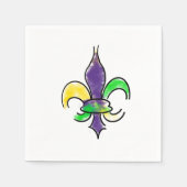 Mardi Gras Napkin Servet (Voorkant)