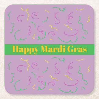 Mardi Gras Napkins Kartonnen Onderzetters