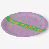 Mardi Gras Napkins Papieren Bordje (Gekanteld)