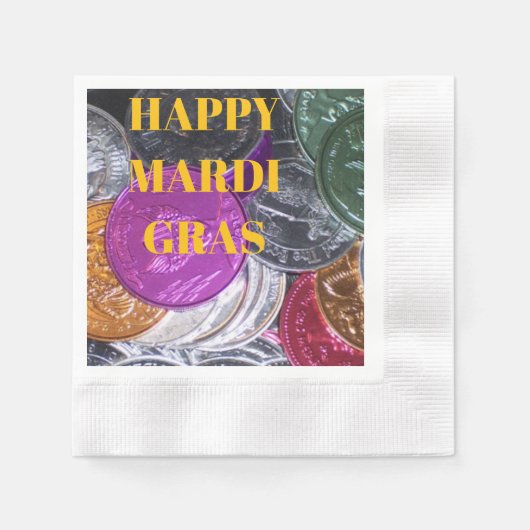 Mardi Gras Napkins Servet (Voorkant)