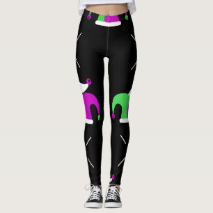 Mardi Gras Narrenhoed Beenwarmer Leggings