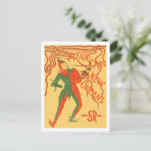 Mardi Gras nester kleurenillustratie Briefkaart (Staand voorkant)