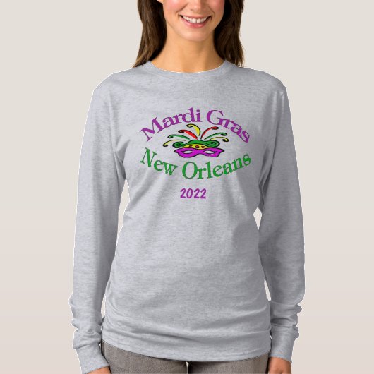Mardi Gras New Orleans 2022 T-Shirt (Voorkant)