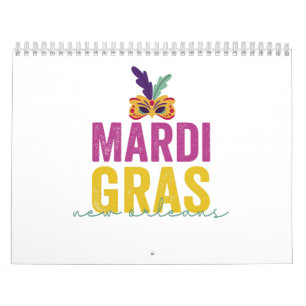Mardi Gras New Orleans 2024 Carnaval Cadeau Kalender