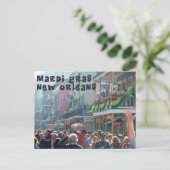 Mardi Gras New Orleans Briefkaart (Staand voorkant)