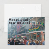 Mardi Gras New Orleans Briefkaart (Voorkant / Achterkant)