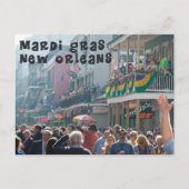 Mardi Gras New Orleans Briefkaart (Voorkant)