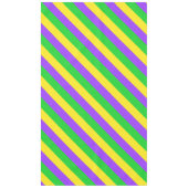 Mardi Gras New Orleans Carnaval Stripes Kleurrijk Tafelkleed (Voorkant)