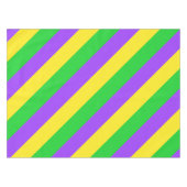 Mardi Gras New Orleans Carnaval Stripes Kleurrijk Tafelkleed (Voorkant (Horizontaal))