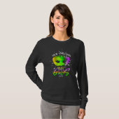 Mardi Gras New Orleans Carnaval Vette Dinsdag Mask T-shirt (Voorkant volledig)