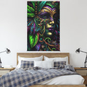 Mardi Gras, New Orleans, Fat Tuesday, NOLA Canvas Afdruk (Insitu (Slaapkamer))