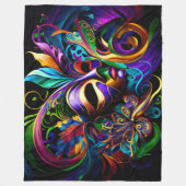 Mardi Gras New Orleans Fleece Deken (Voorkant)