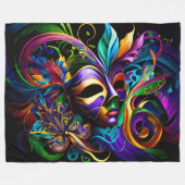 Mardi Gras New Orleans Fleece Deken (Voorkant (Horizontaal))