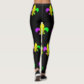Mardi Gras New Orleans Fleur-de-Lis Leggings (Achterkant)
