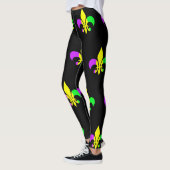 Mardi Gras New Orleans Fleur-de-Lis Leggings (Links)