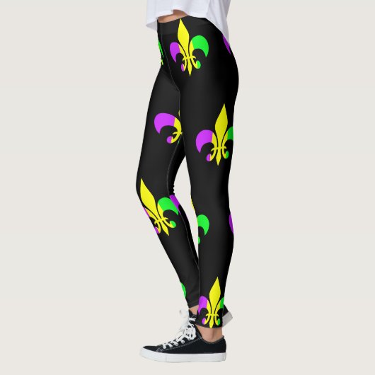 Mardi Gras New Orleans Fleur-de-Lis Leggings (Links)