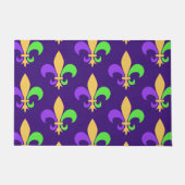Mardi Gras New Orleans Fleur de Lis Paars Deurmat (Voorkant)