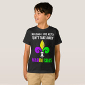 Mardi Gras New Orleans Funny Football Gift  T-shirt (Voorkant volledig)