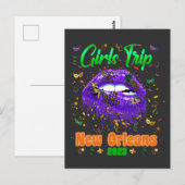 Mardi Gras New Orleans Girls Briefkaart (Voorkant / Achterkant)