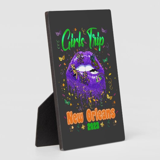 Mardi Gras New Orleans Girls Fotoplaat (Zijkant)